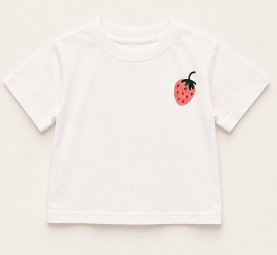 White Strawberry Tee